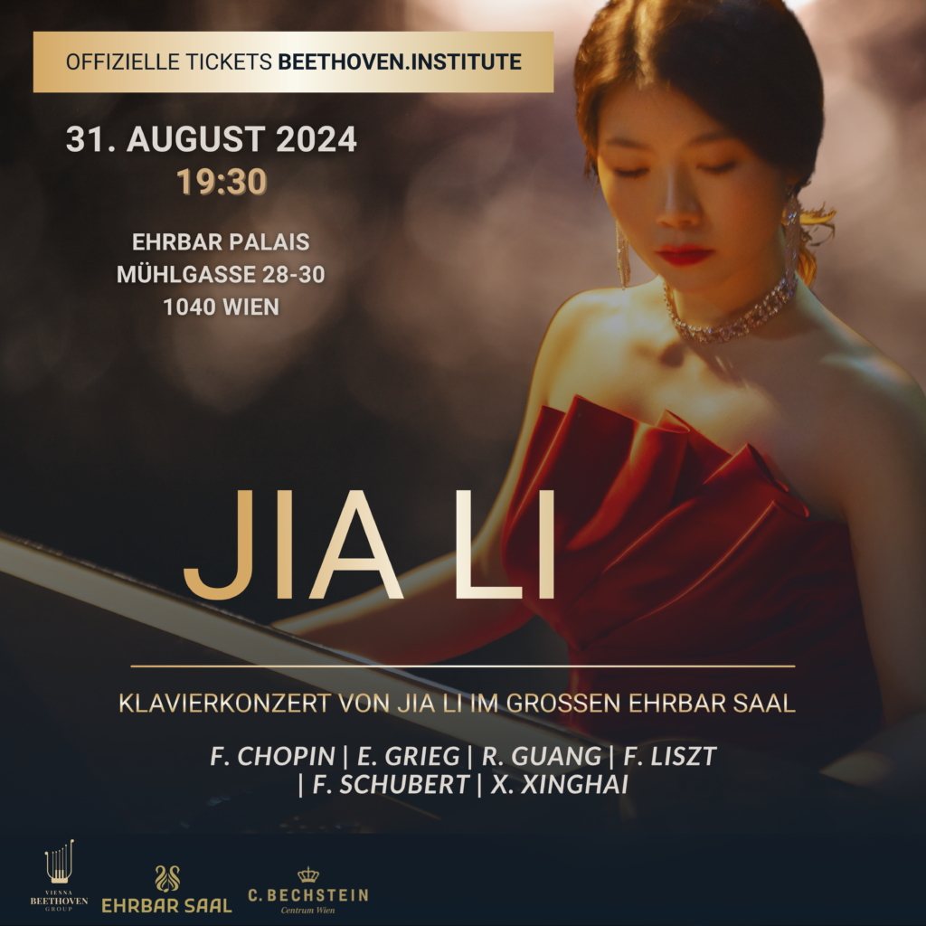 Klavierkonzert von Jia Li im Großen Ehrbar Saal am 31. August 2024